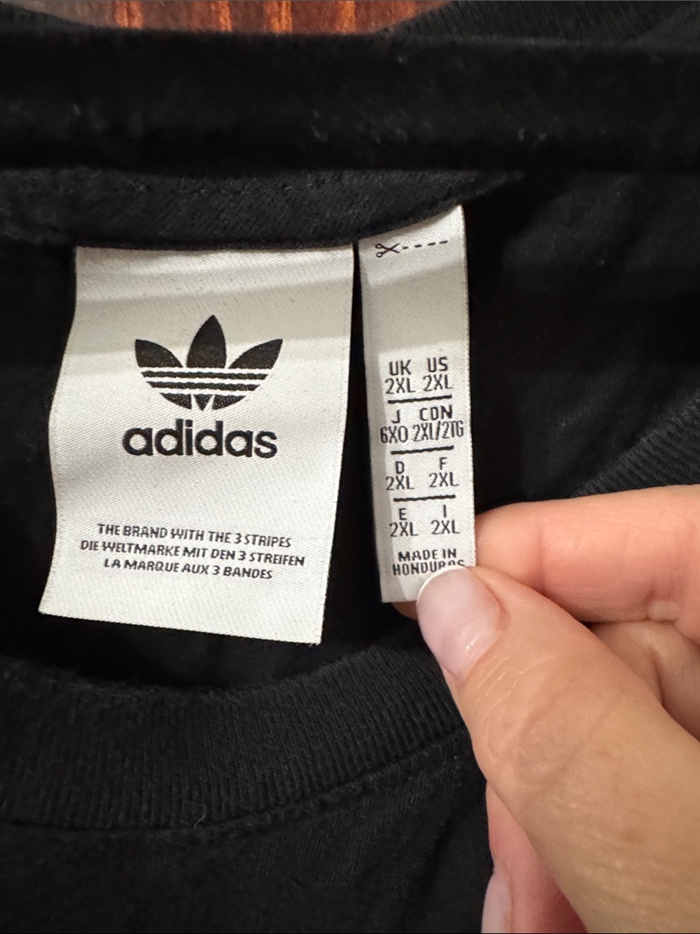 adidas Black Muscle Tank with White Trefoil - Picture 2 of 2